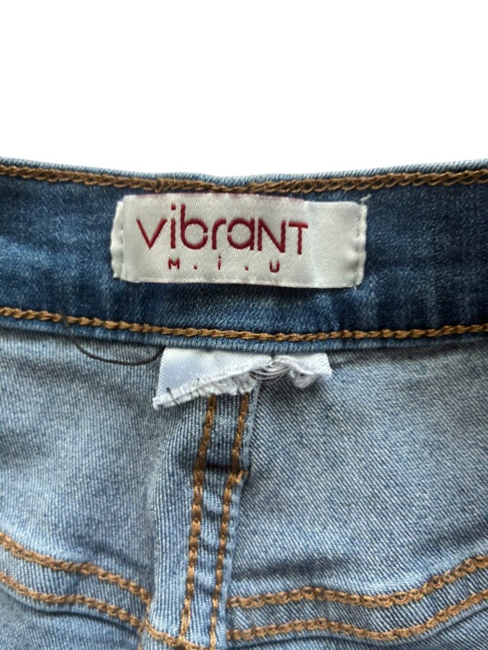 Vibrant MIU Womens Juniors High Rise Skinny Jeans Size 3 Medium Wash Stretch - Picture 3 of 9